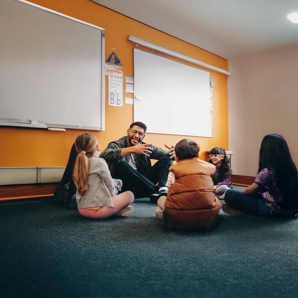 teacher-tells-story-to-elementary-class-1