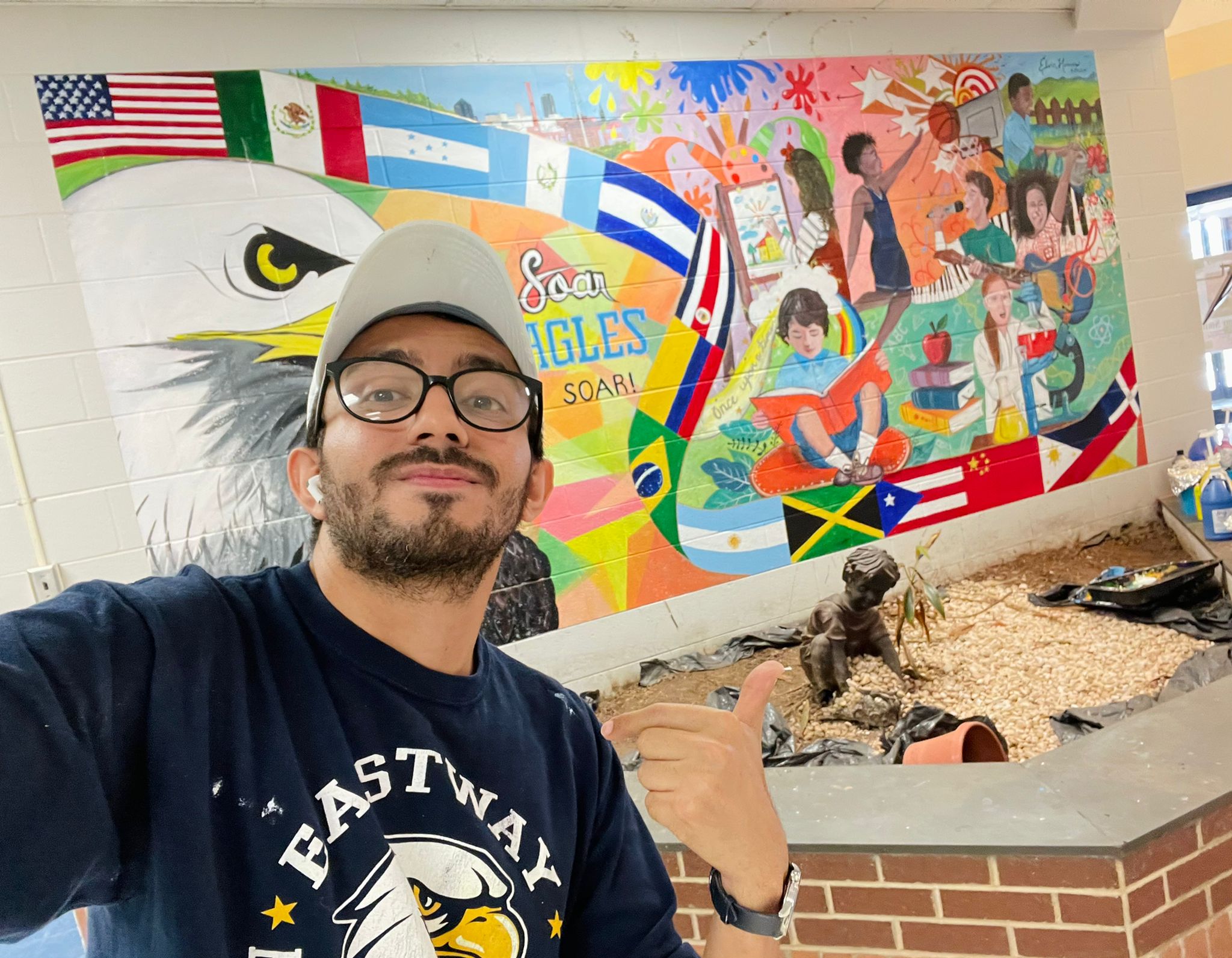 Elvin Herrera Shares his Passion as an Art Teacher at Eastway Elementary