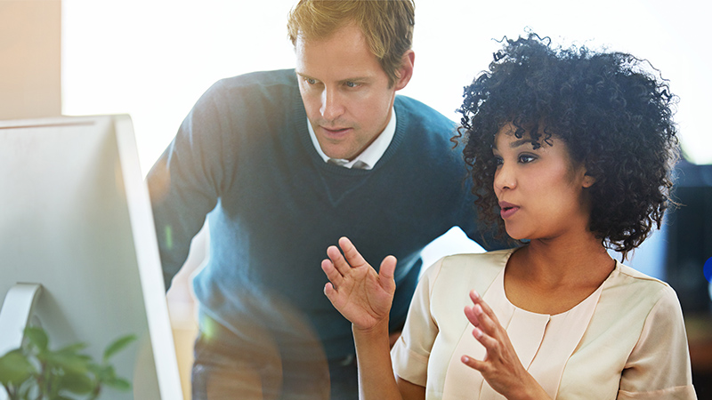 discussing-work-on-computer